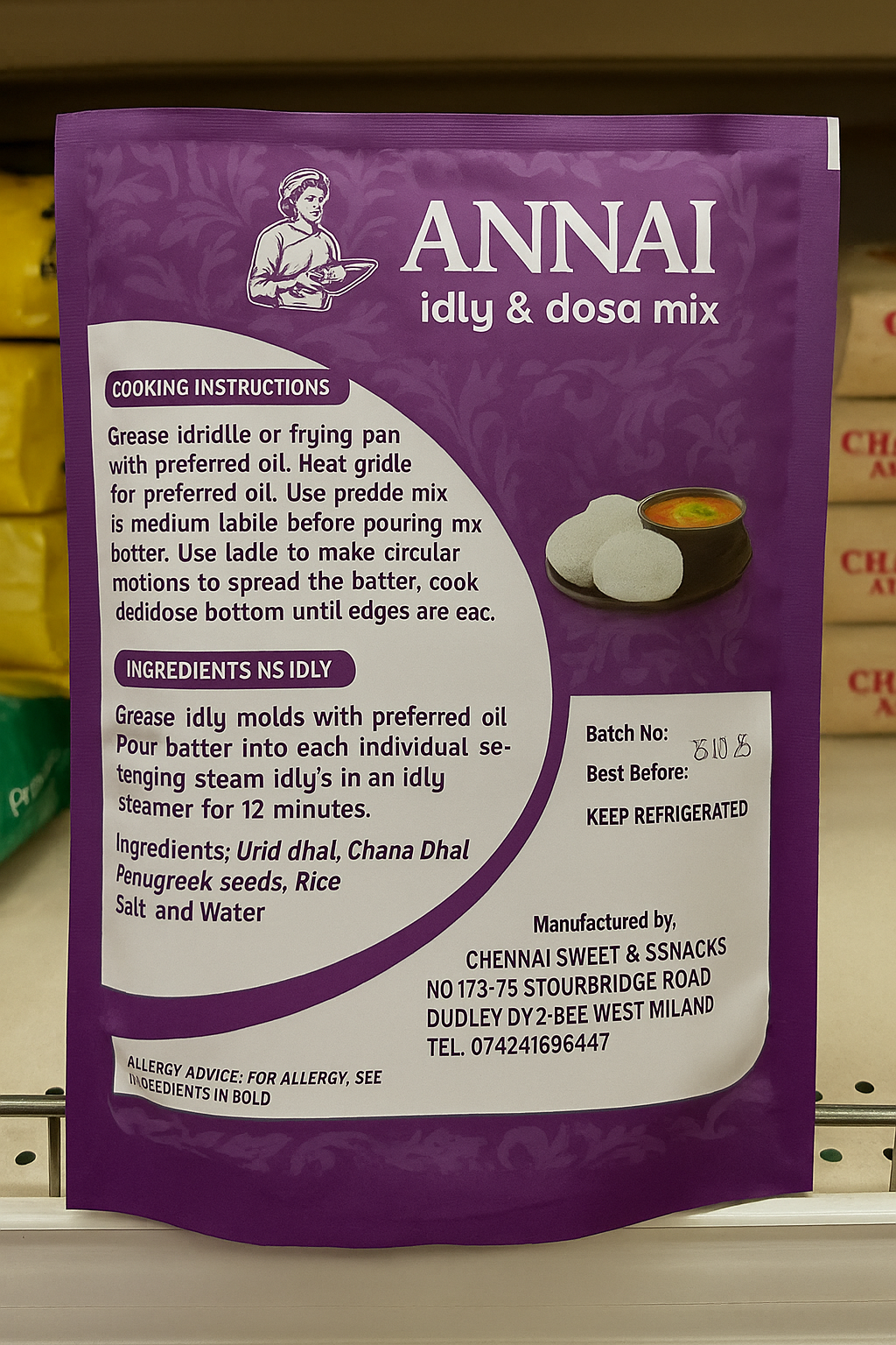 Idly & Dosa Mix – 1 KG